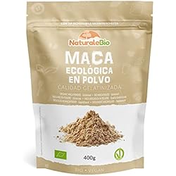 Maca Andina Ecológica en Polvo 400g. Organic Maca Powder Gelatinized. Peruana, Bio y Pura, viene de raíz de Maca Organica - Gelatinizada - NaturaleBio